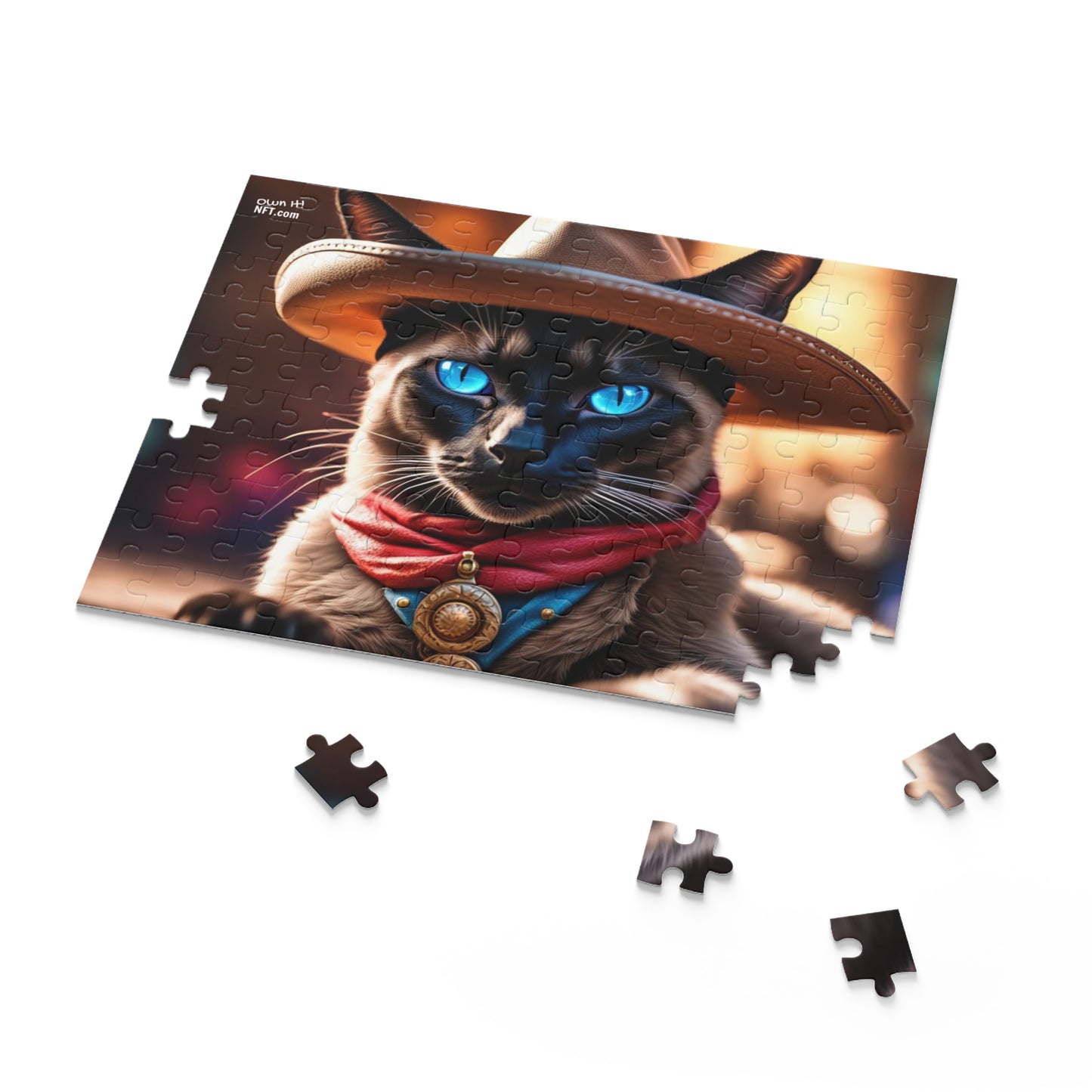 Cowboy Cat Profession NFT Art Collection Puzzle (120, 252, 500-Piece)