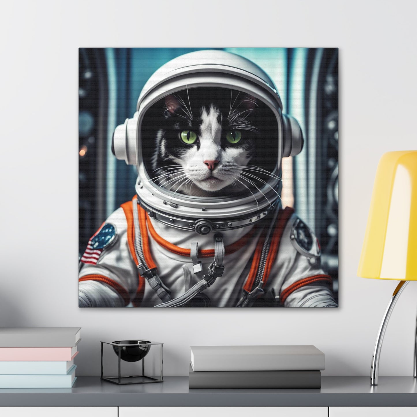 The Astronaut Cat Profession NFT Art Canvas Gallery Wraps