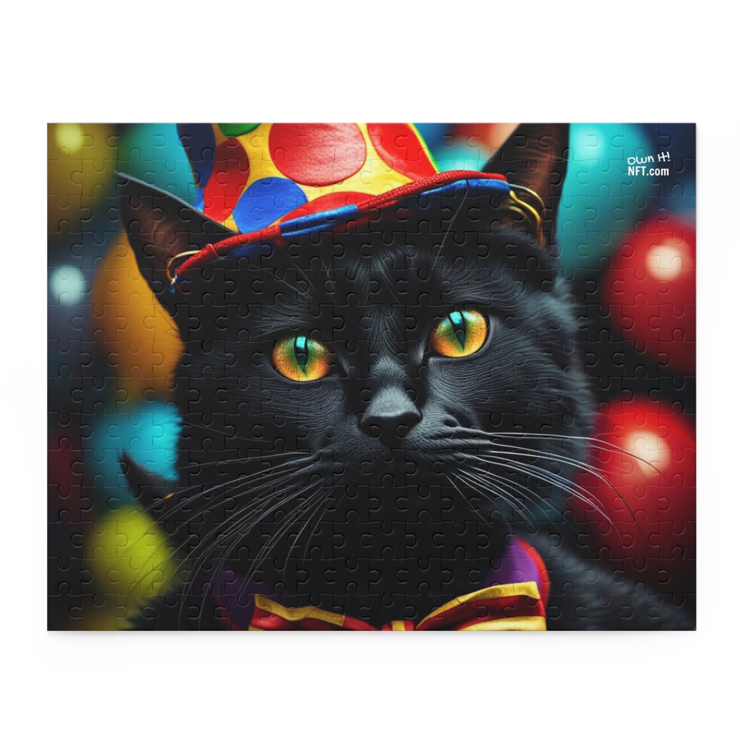 Circus Clown Cat Profession NFT Art Collection Puzzle (120, 252, 500-Piece)