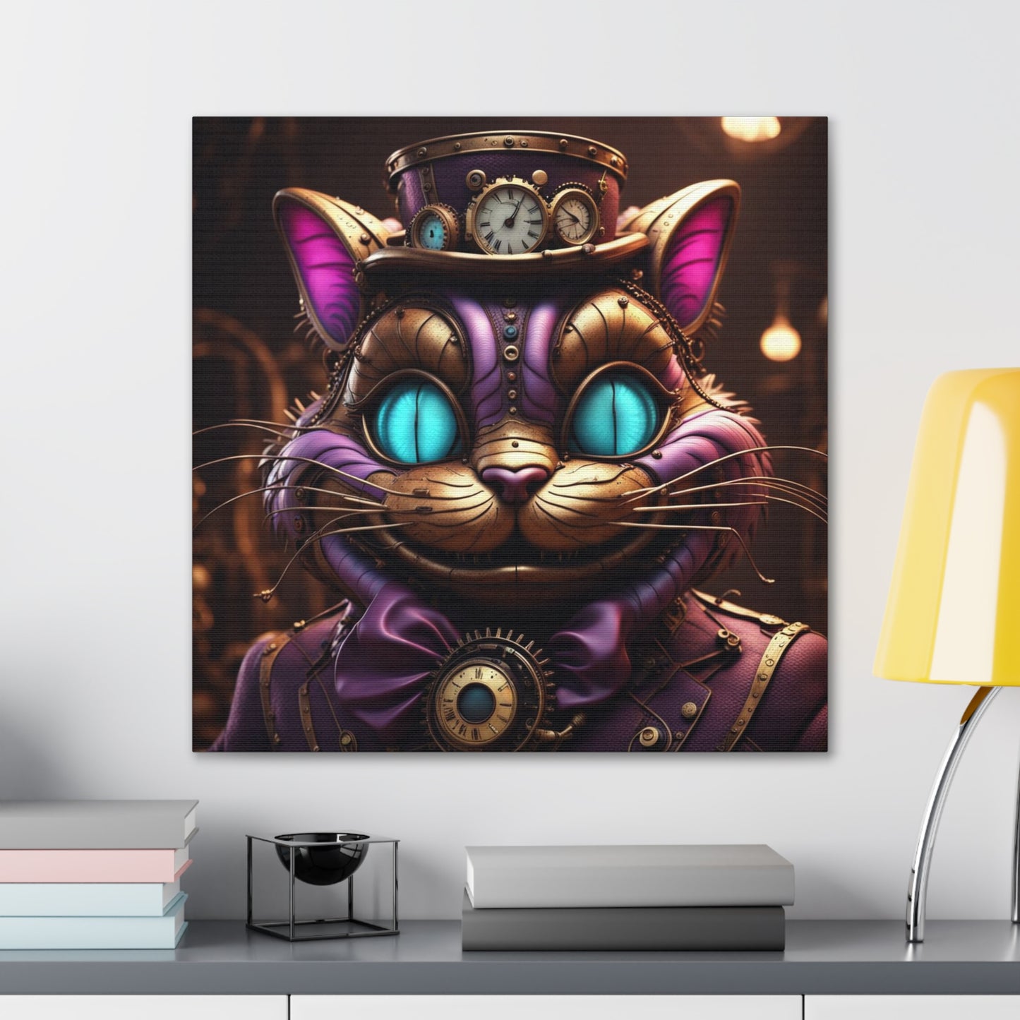 Steampunk Cat NFT Art Canvas Gallery Wraps