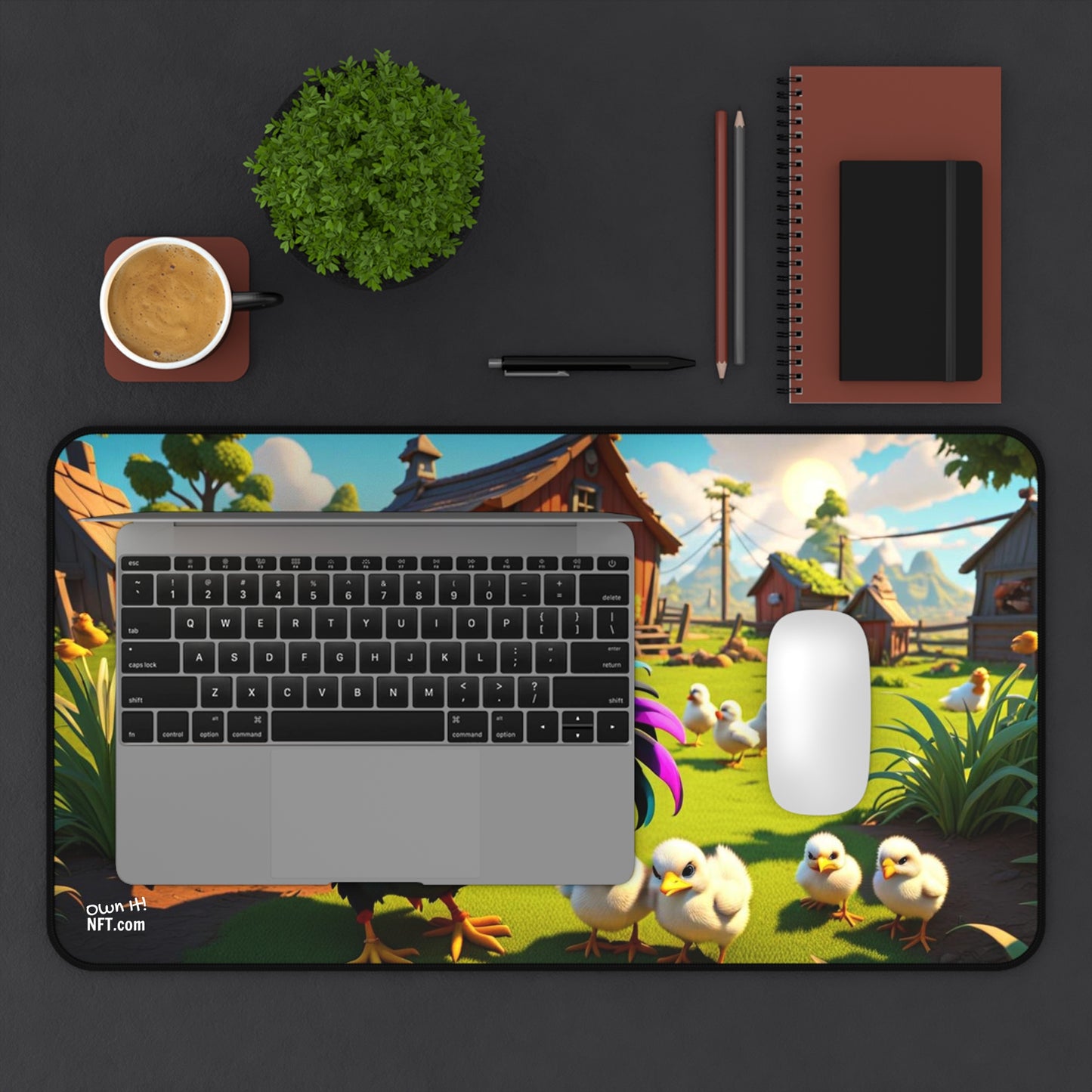 Barn Yard Chicken Coop Desk Mat