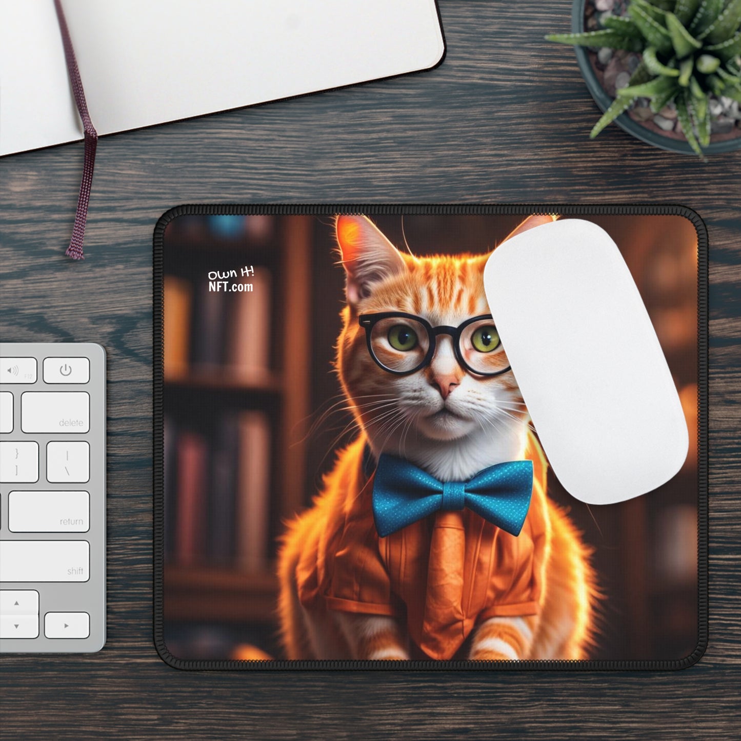 The Information Technology Cat Profession NFT Art Gaming Mouse Pad