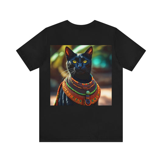 African Chief Cat Profession NFT Art Unisex Jersey Short Sleeve Tee