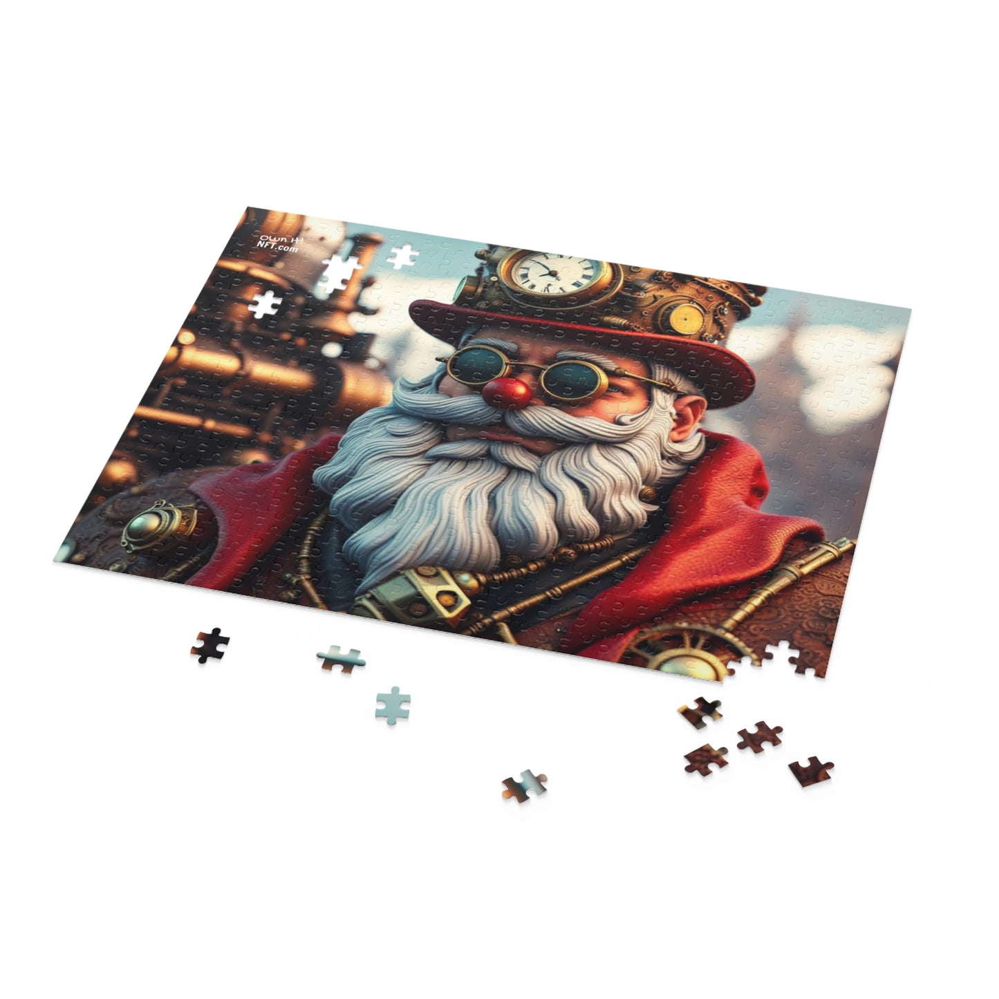 Steampunk Santa Claus NFT Art Collection Puzzle (120, 252, 500-Piece)