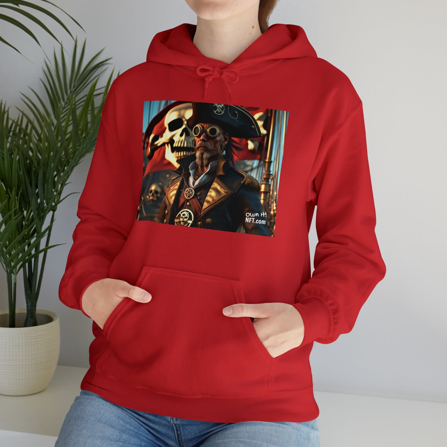 Steampunk Pirate NFT Art Unisex Heavy Blend™ Hooded Sweatshirt