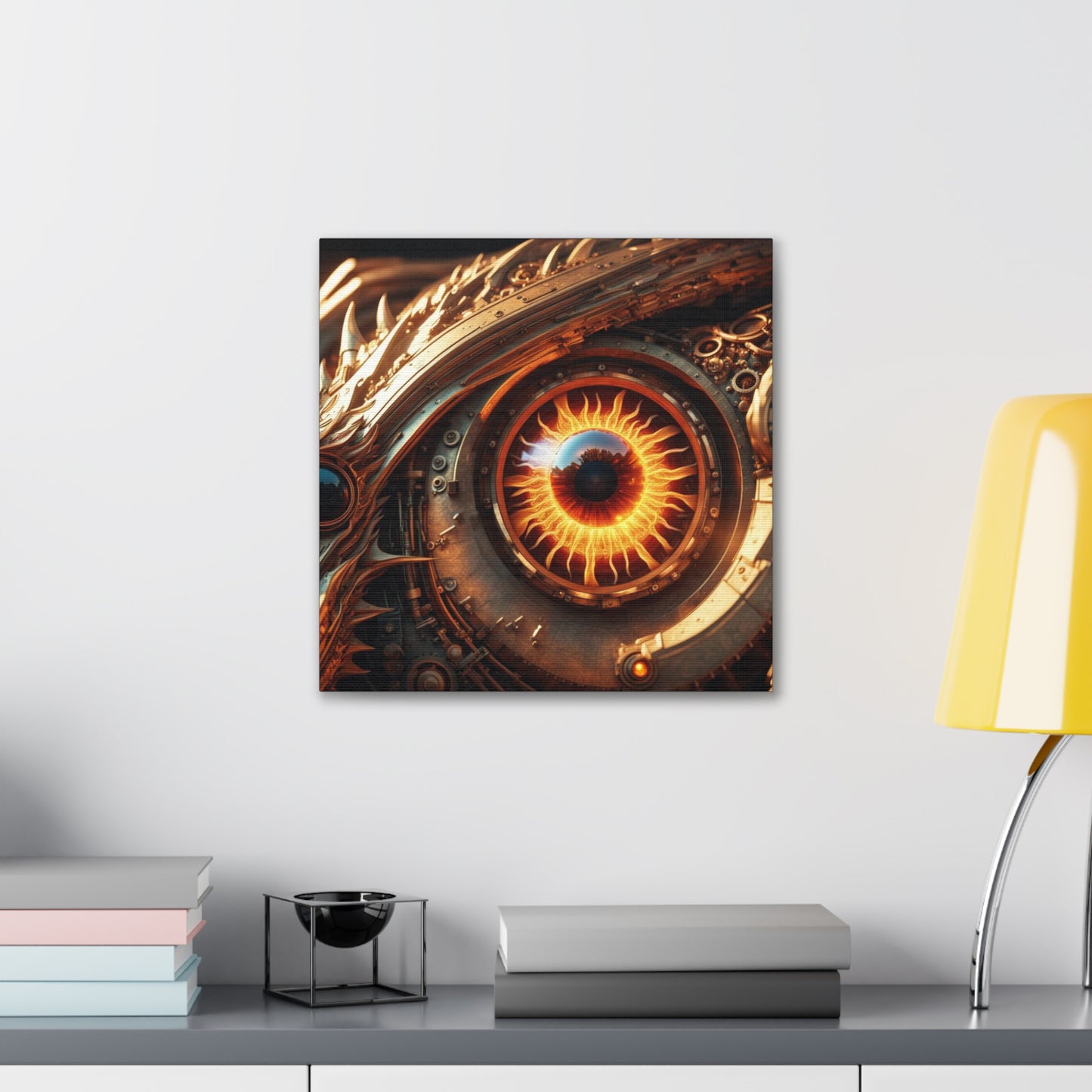 Steampunk Dragon's Eye NFT Art Canvas Gallery Wraps