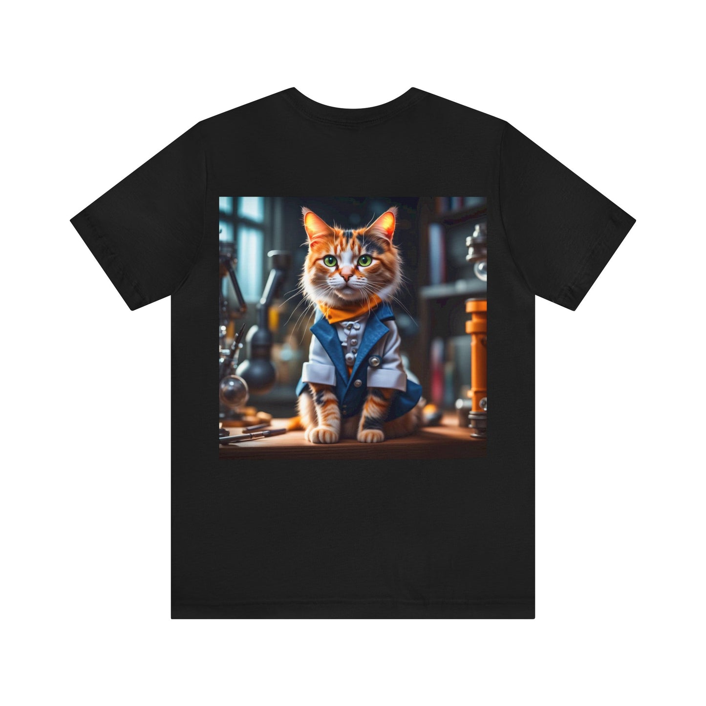 Scientist Cat Profession NFT Art Unisex Jersey Short Sleeve Tee