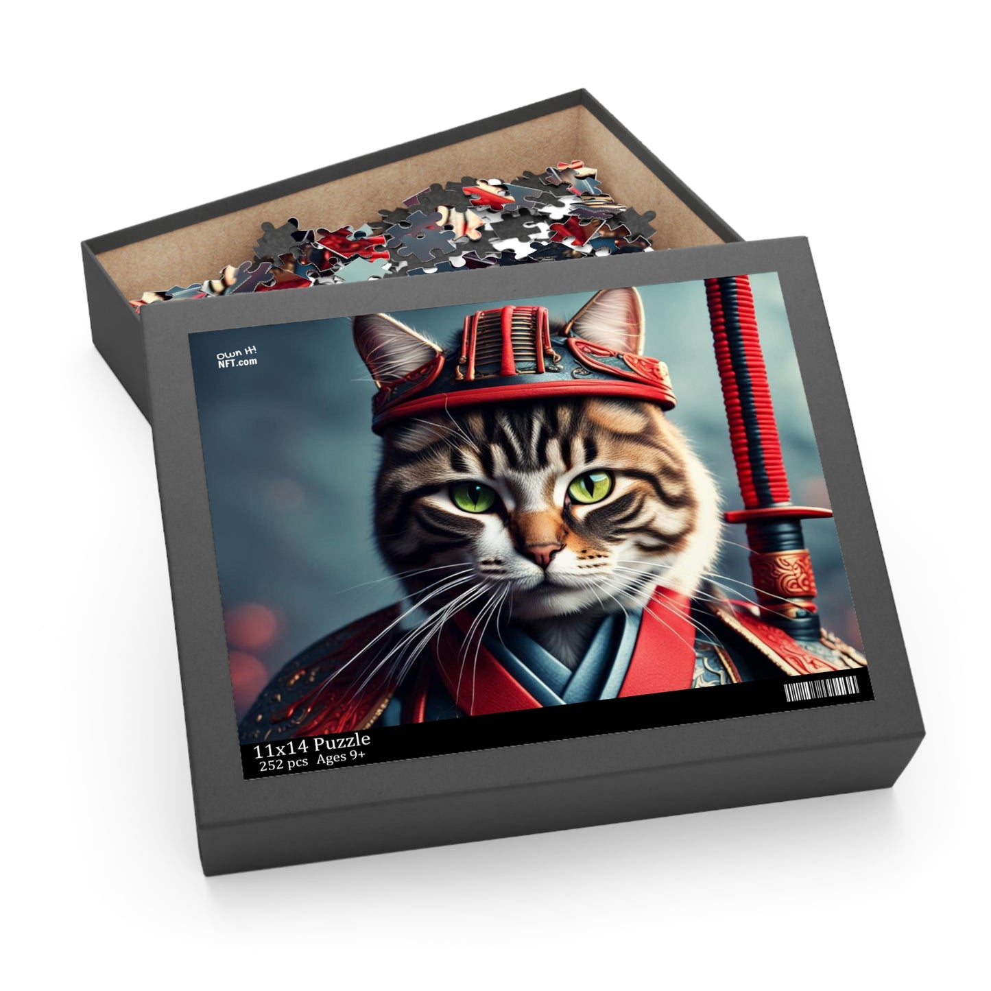 Samurai Cat Profession NFT Art Collection Puzzle (120, 252, 500-Piece)