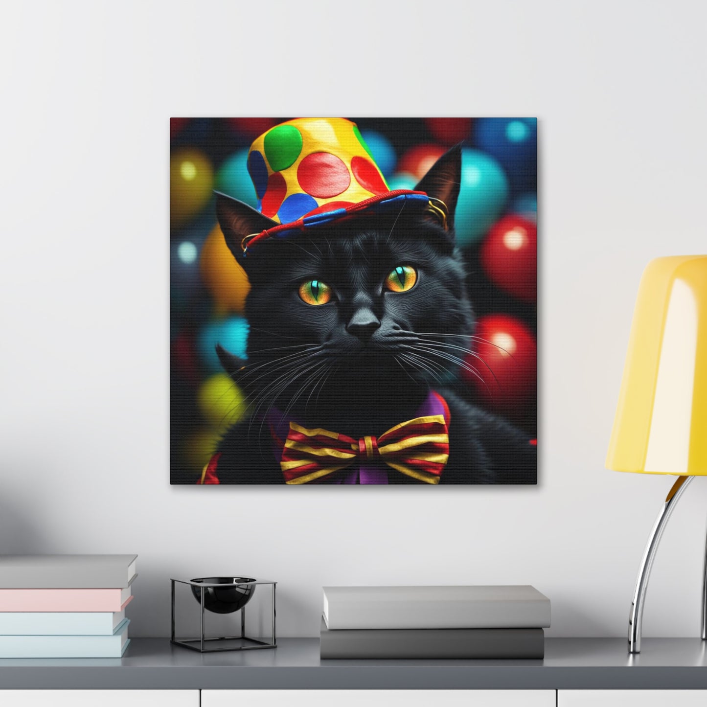 The Circus Clown Cat Profession NFT Art Canvas Gallery Wraps