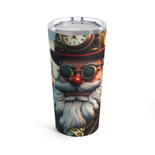 Steampunk Santa Claus NFT Art Tumbler 20oz