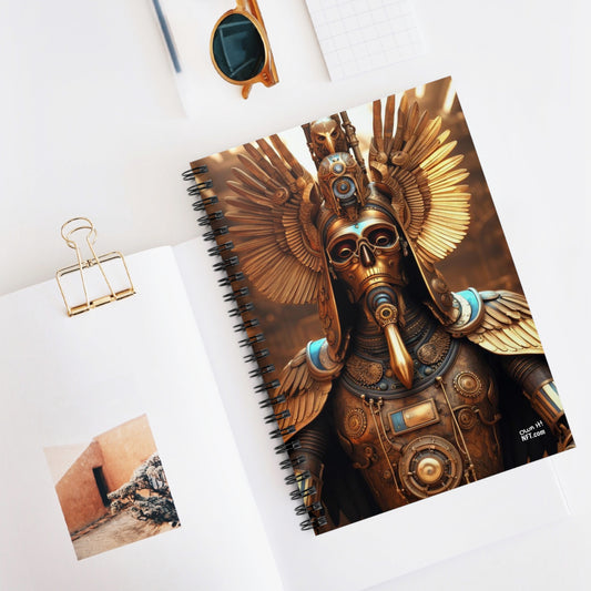 Steampunk Afterlife NFT Art Spiral Notebook - Ruled Line