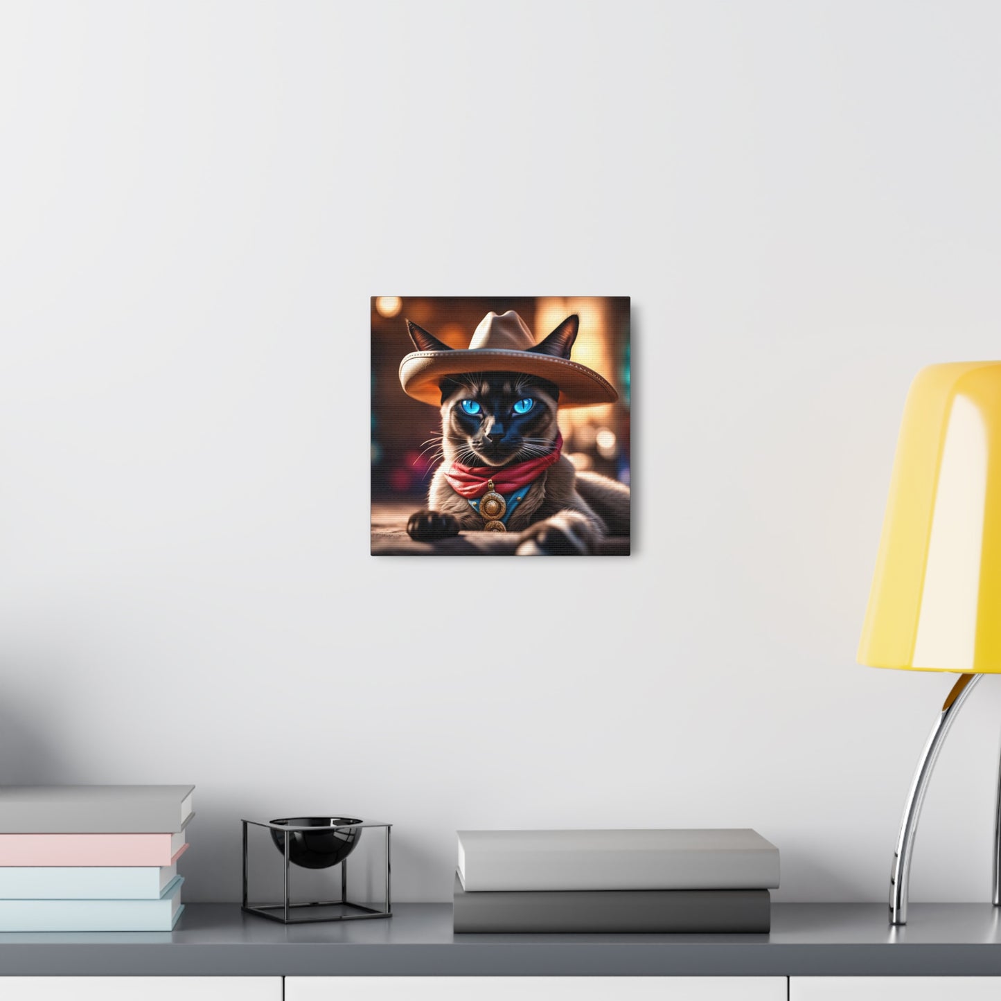 The Cowboy Cat Profession NFT Art Canvas Gallery Wraps