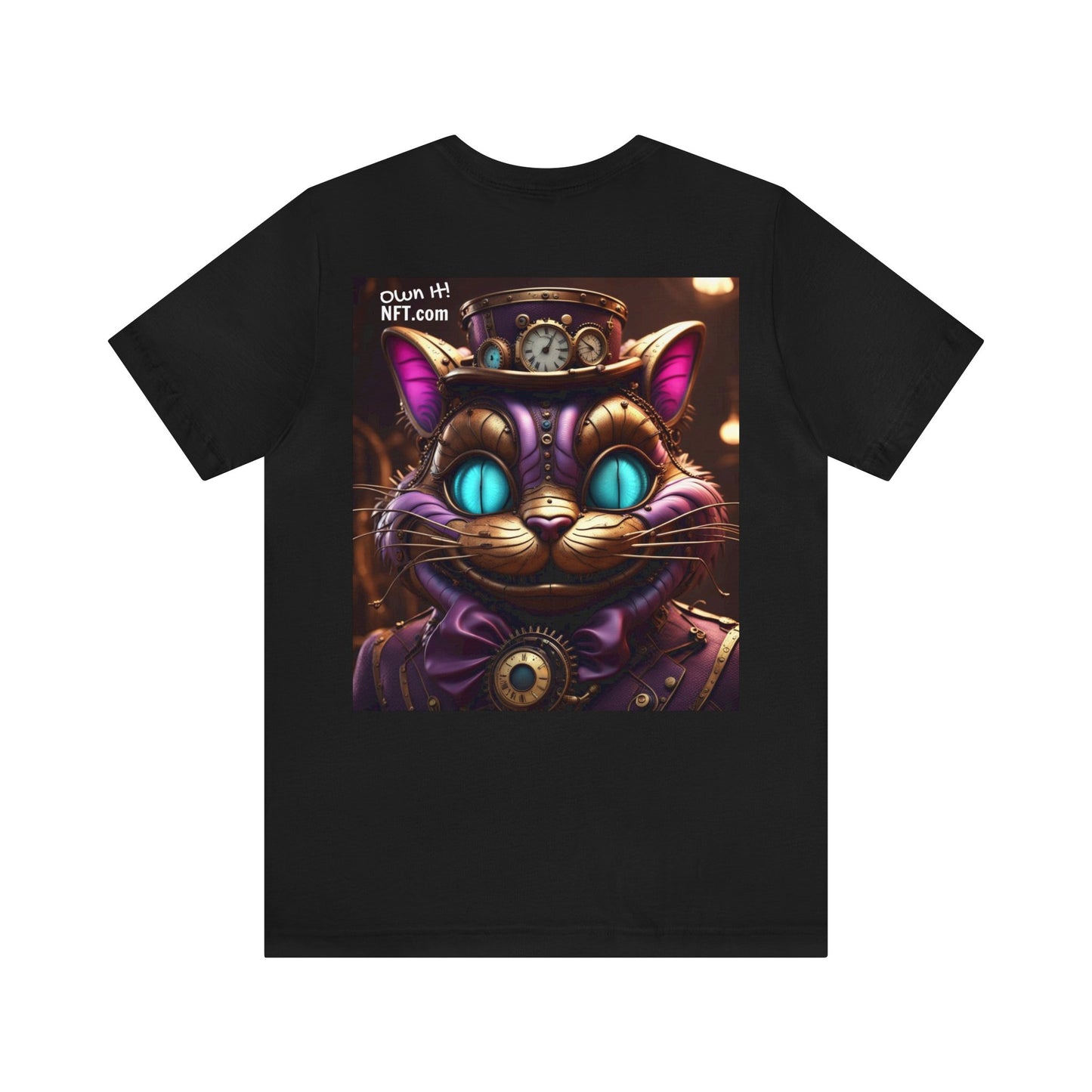 Steampunk Cat NFT Unisex Jersey Short Sleeve Tee T-Shirt