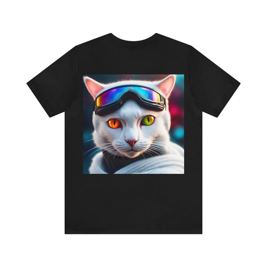 Ski Instructor Cat Profession NFT Art Unisex Jersey Short Sleeve Tee