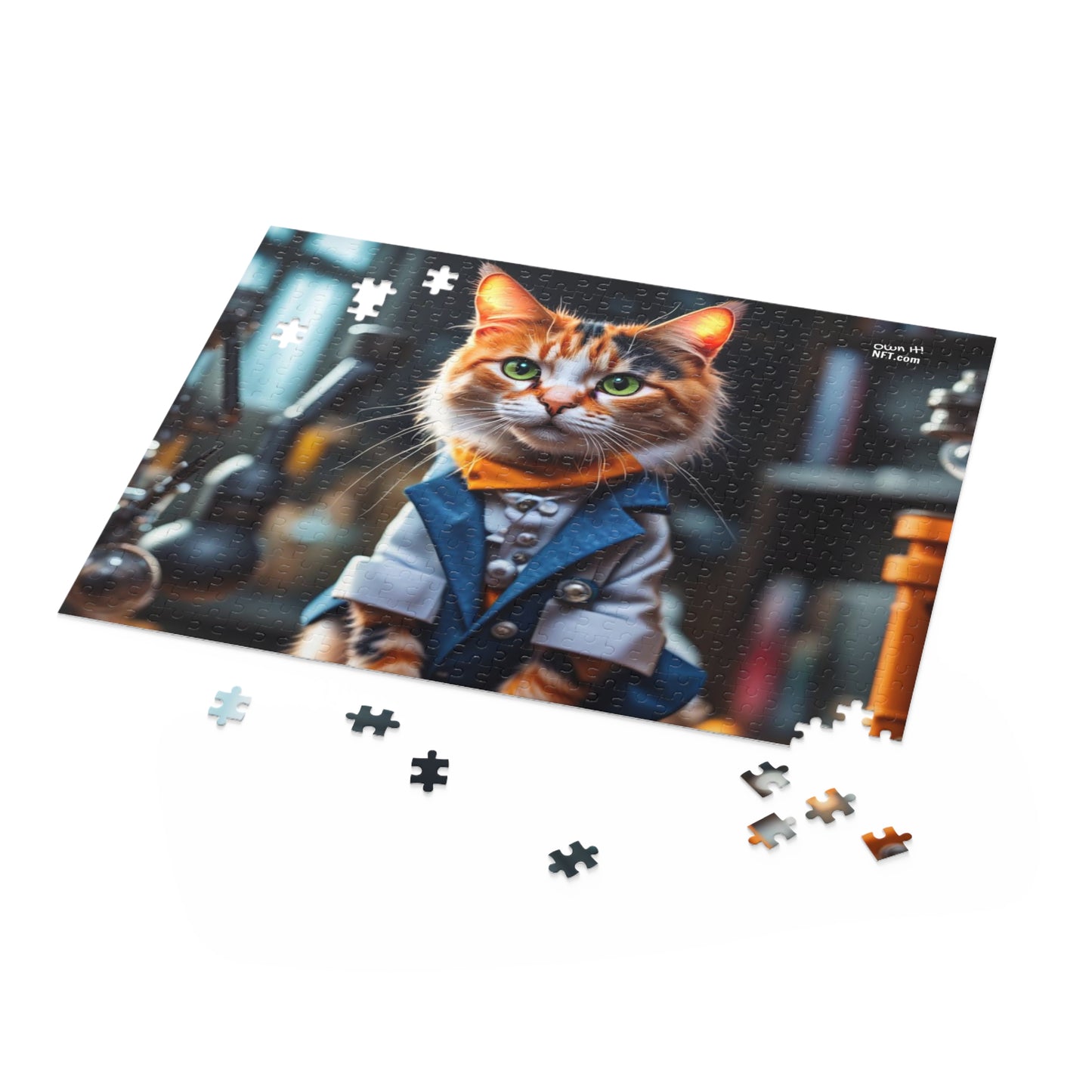 Scientist Cat Profession NFT Art Collection Puzzle (120, 252, 500-Piece)