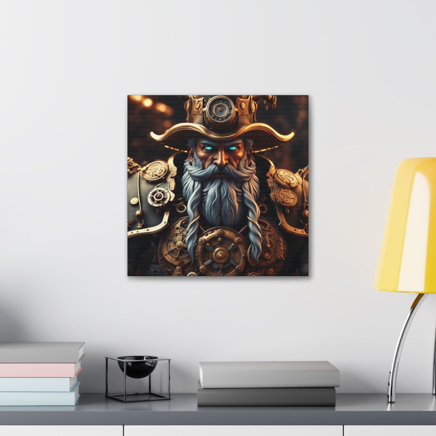 Steampunk Norse God Odin NFT Art Canvas Gallery Wraps