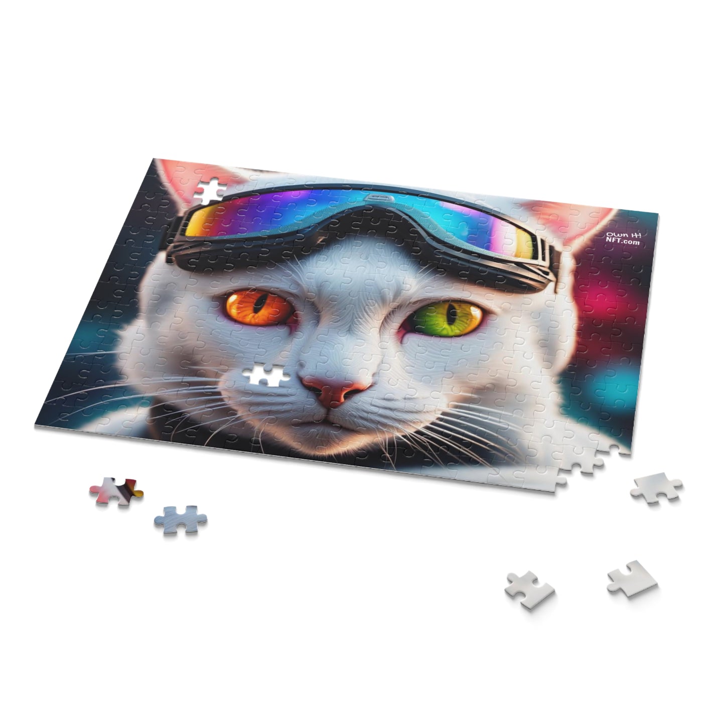 Ski Instructor Cat Profession NFT Art Collection Puzzle (120, 252, 500-Piece)