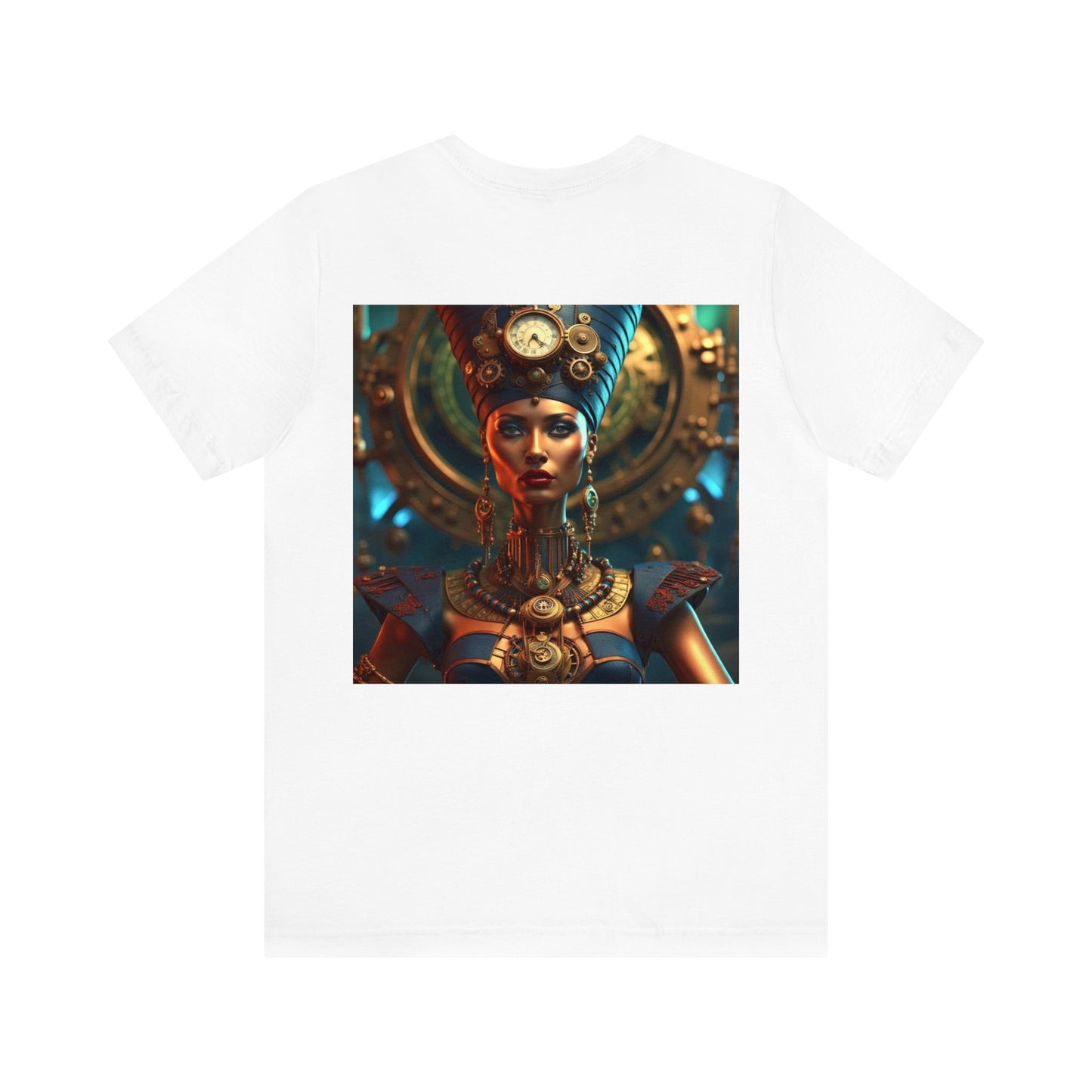 Steampunk Egyptian Queen Nefertiti NFT Unisex Jersey Short Sleeve Tee T-Shirt