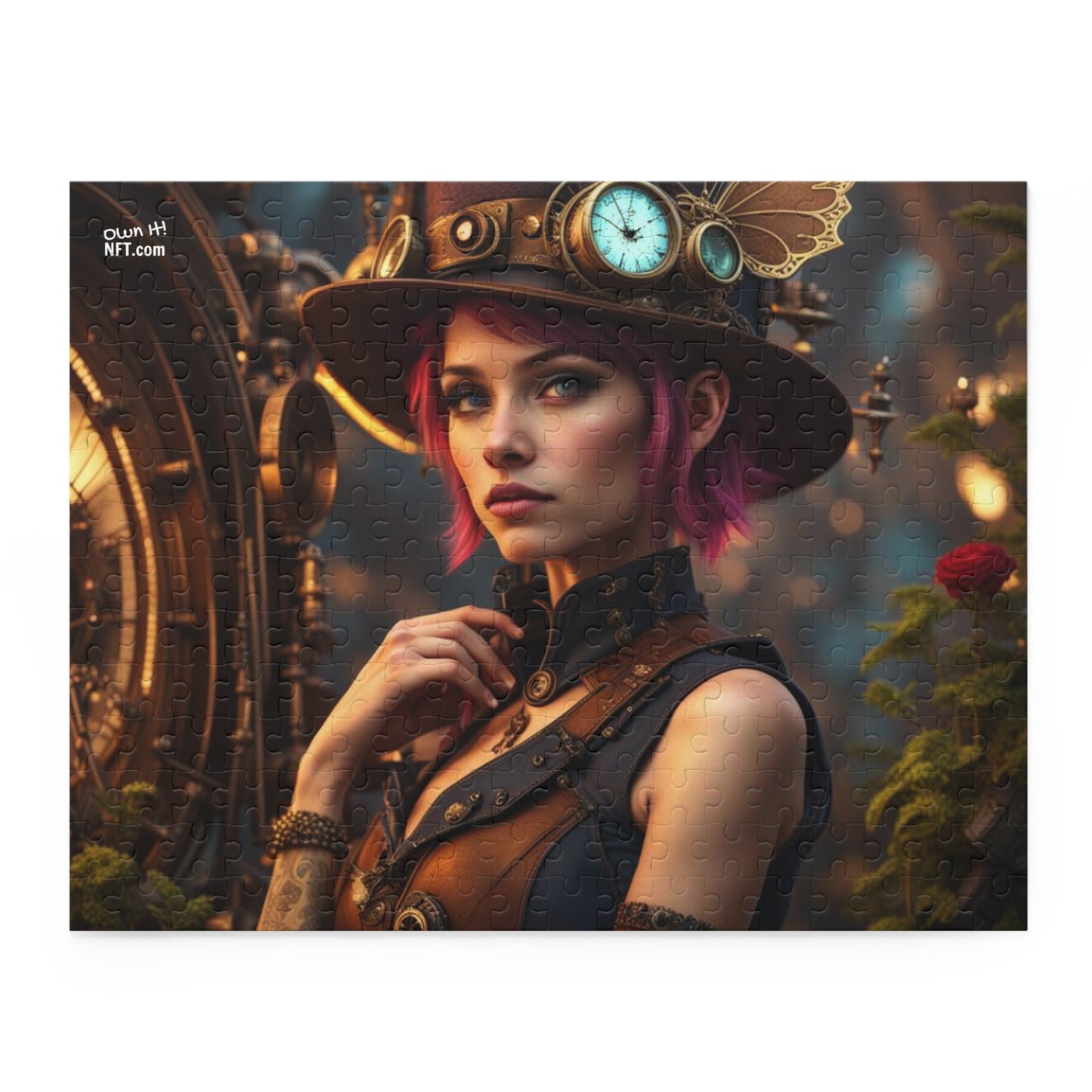 Steampunk Pixie NFT Art Collection Puzzle (120, 252, 500-Piece)