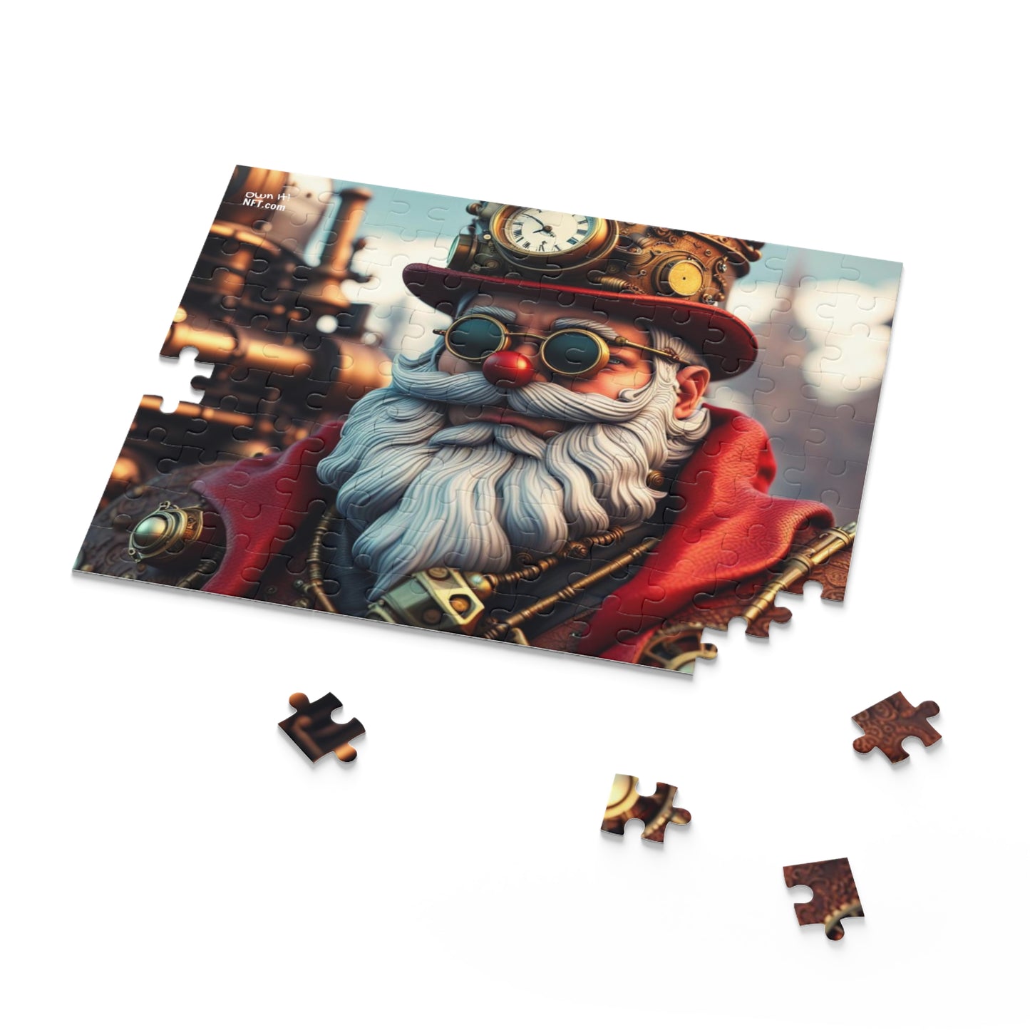 Steampunk Santa Claus NFT Art Collection Puzzle (120, 252, 500-Piece)