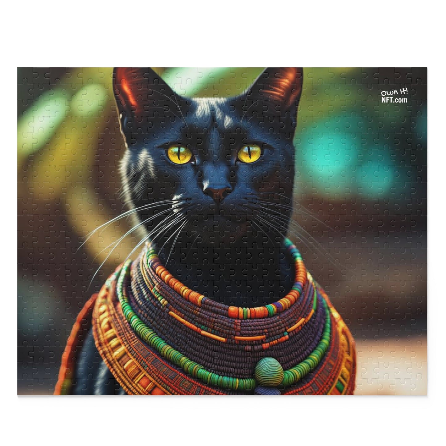 African Chief Cat Profession NFT Art Collection Puzzle (120, 252, 500-Piece)