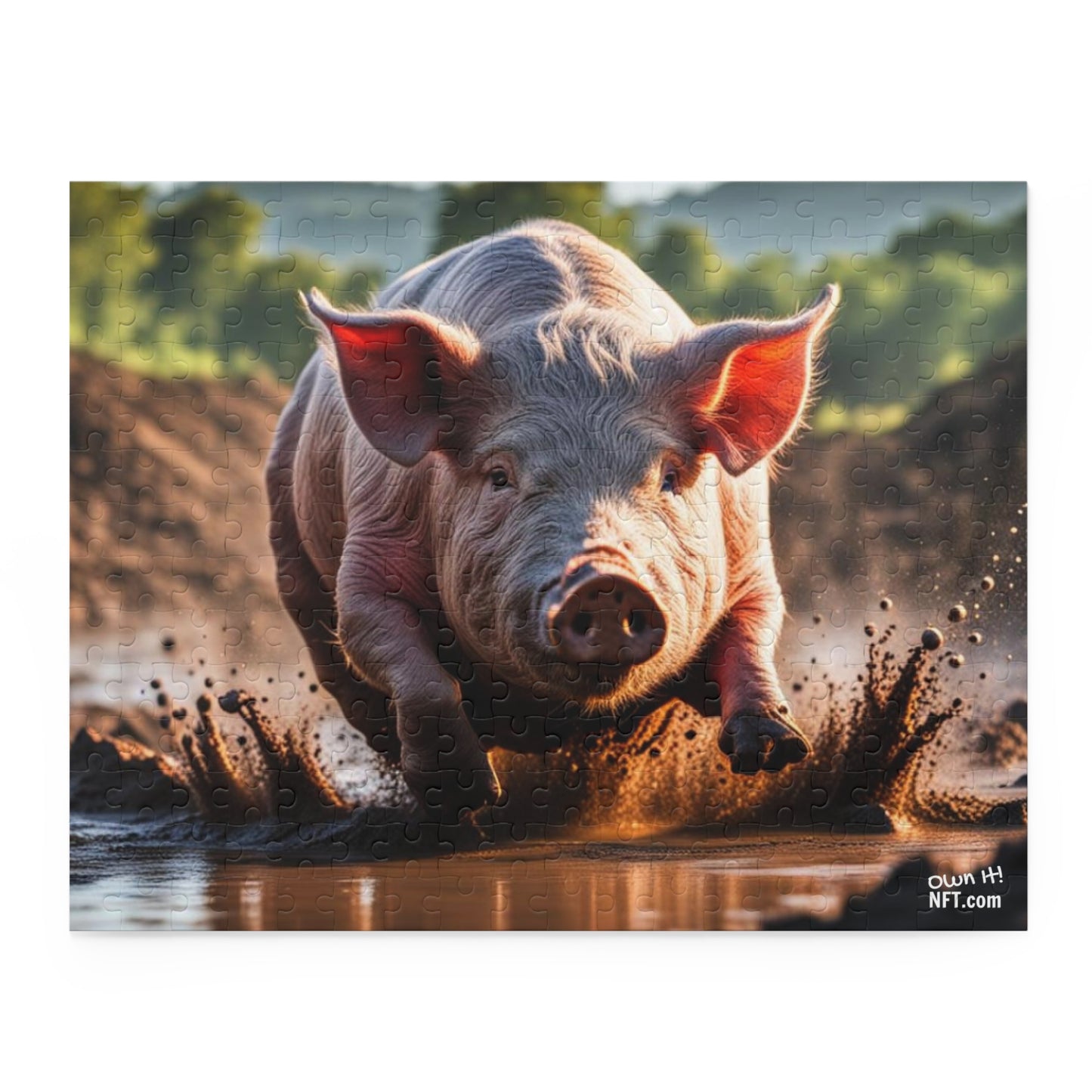 The Pig in Mud Everything Else Art Collection Puzzle (120, 252, 500-Piece)