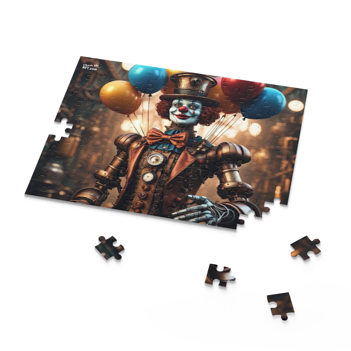 Steampunk Circus Clown NFT Art Collection Puzzle (120, 252, 500-Piece)