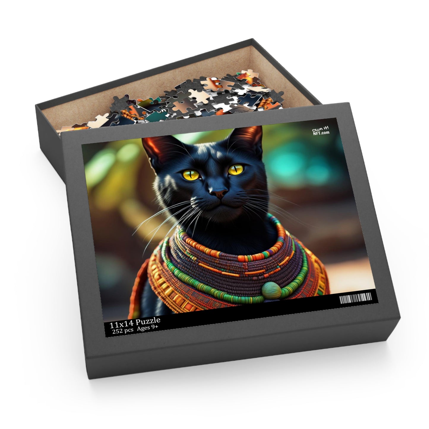 African Chief Cat Profession NFT Art Collection Puzzle (120, 252, 500-Piece)