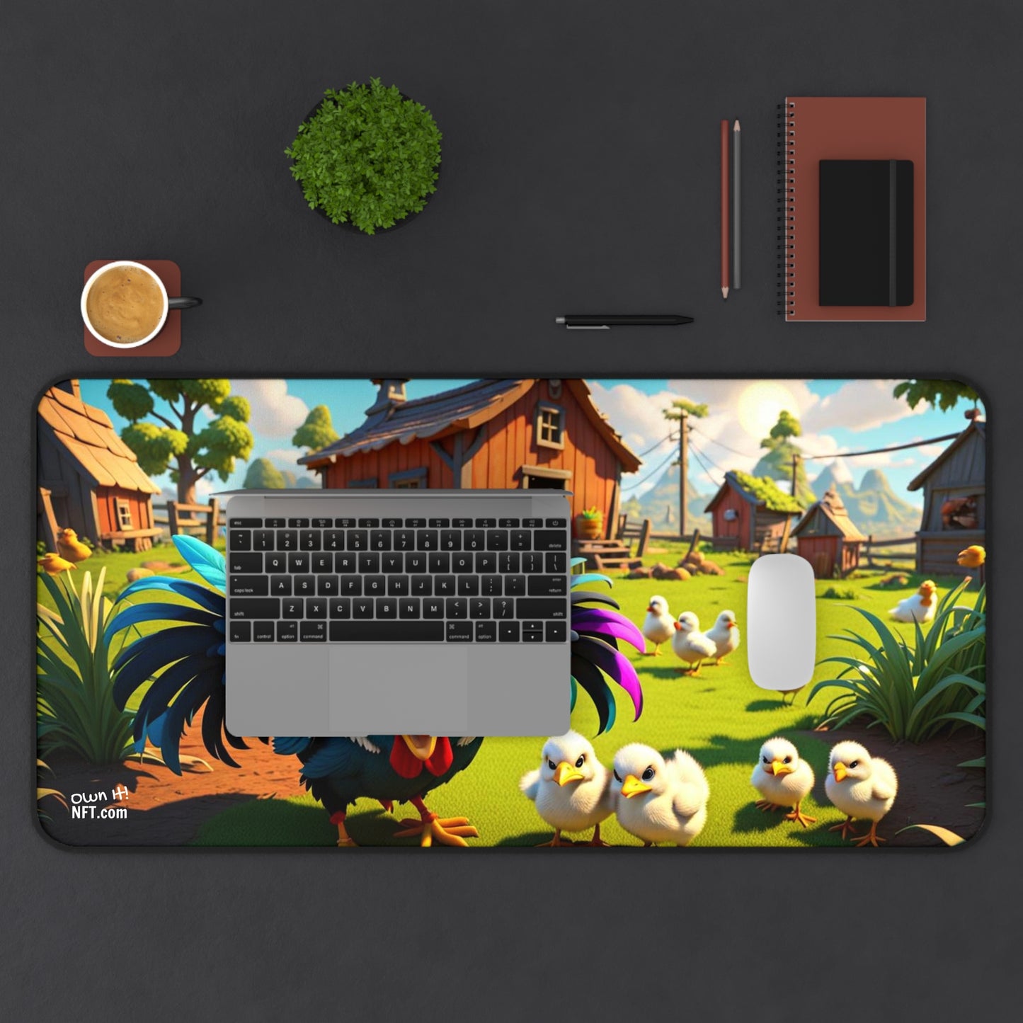 Barn Yard Chicken Coop Desk Mat