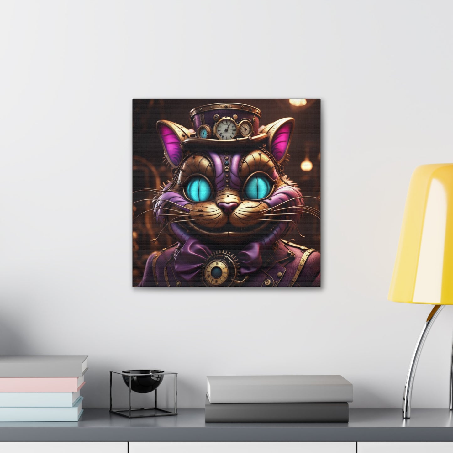 Steampunk Cat NFT Art Canvas Gallery Wraps