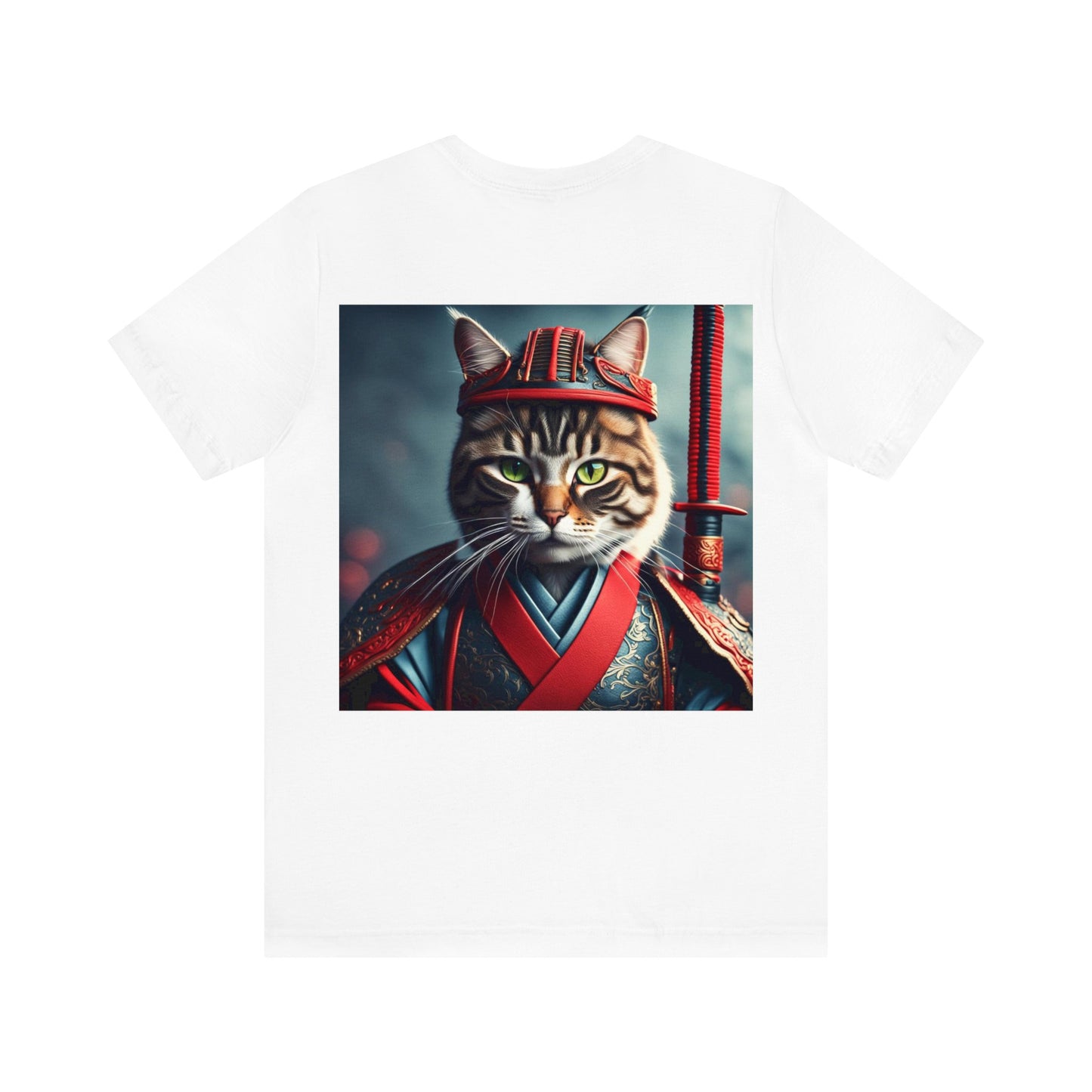 Samurai Cat Profession NFT Art Unisex Jersey Short Sleeve Tee