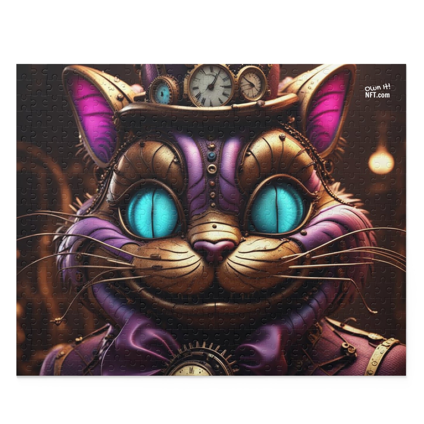 Steampunk Cat NFT Art Collection Puzzle (120, 252, 500-Piece)