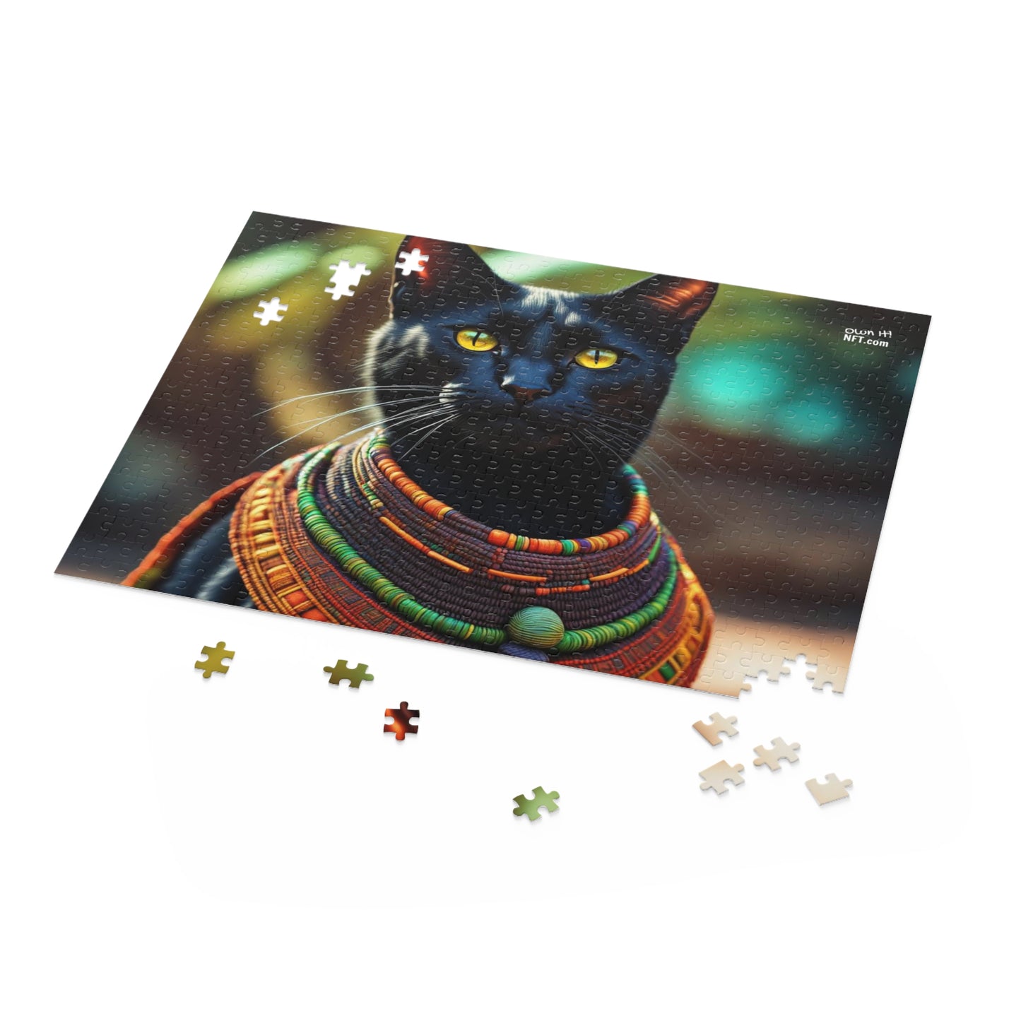 African Chief Cat Profession NFT Art Collection Puzzle (120, 252, 500-Piece)