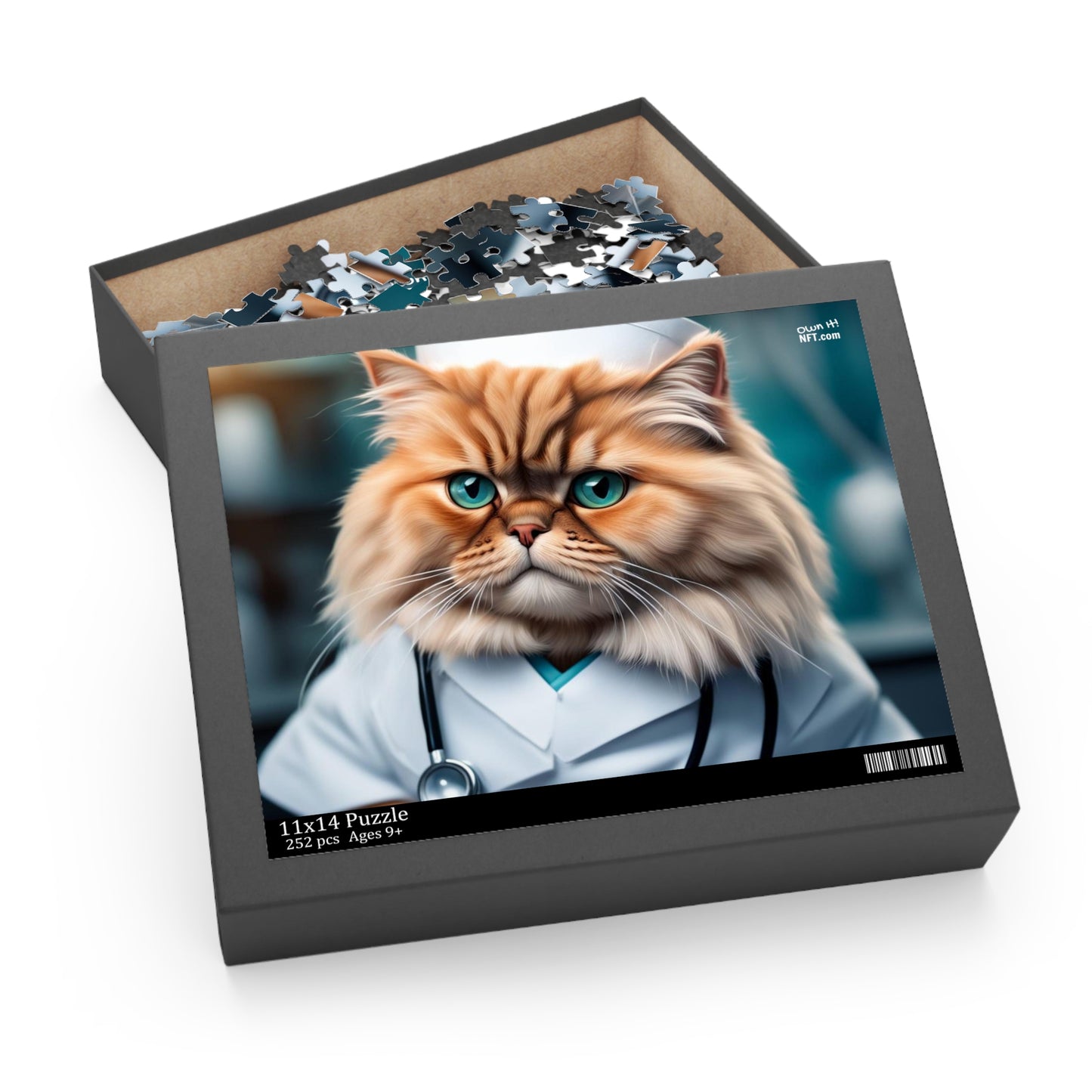 Nurse Cat Profession NFT Art Collection Puzzle (120, 252, 500-Piece)