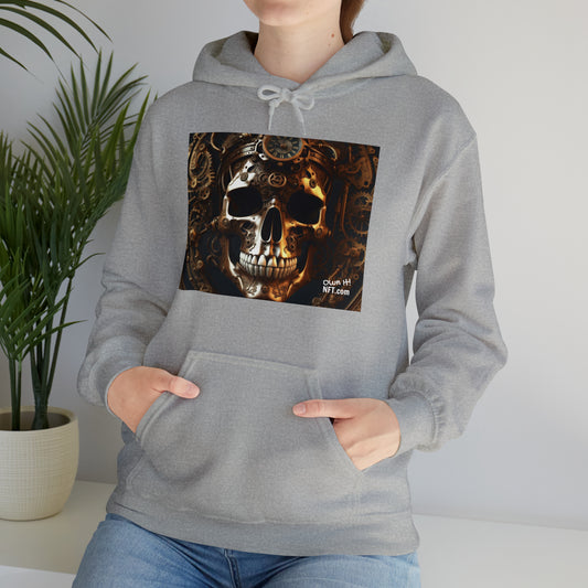 Steampunk Skull NFT Art Unisex Heavy Blend™ Hooded Sweatshirt