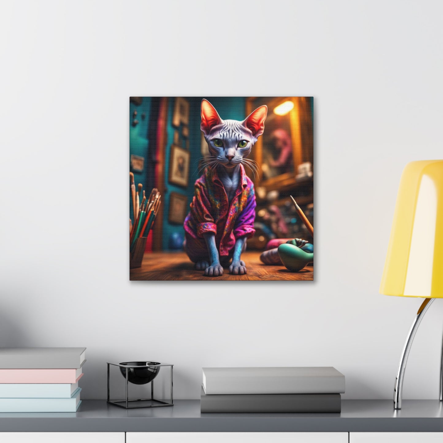 The Artist Cat Profession NFT Art Canvas Gallery Wraps