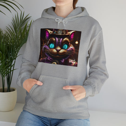 Steampunk Cat NFT Art Unisex Heavy Blend™ Hooded Sweatshirt