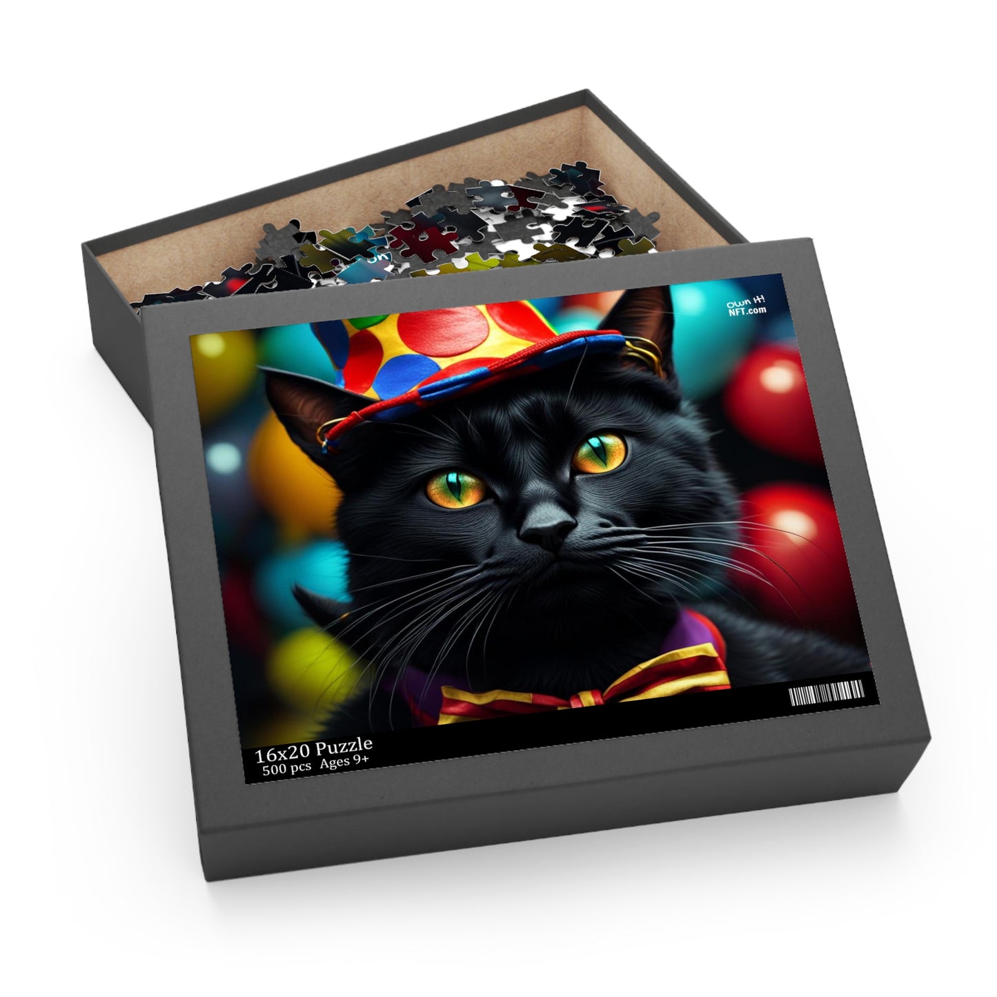 Circus Clown Cat Profession NFT Art Collection Puzzle (120, 252, 500-Piece)