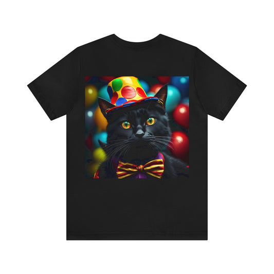 Circus Clown Cat Profession NFT Art Unisex Jersey Short Sleeve Tee