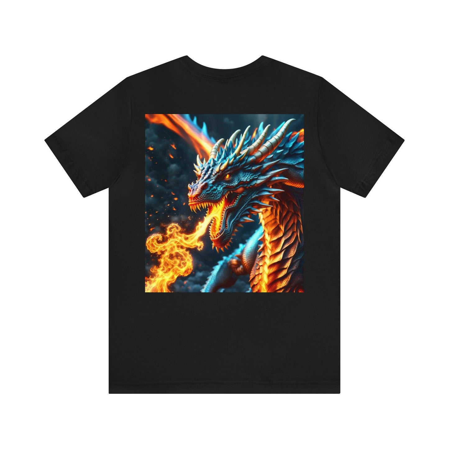 Fan Inspired Fire-Breathing Dragon NFT Unisex Jersey Short Sleeve Tee T-Shirt