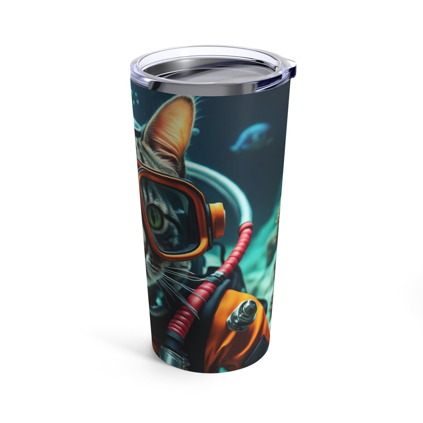 The Scuba Diver Cat Profession NFT Art Tumbler 20oz