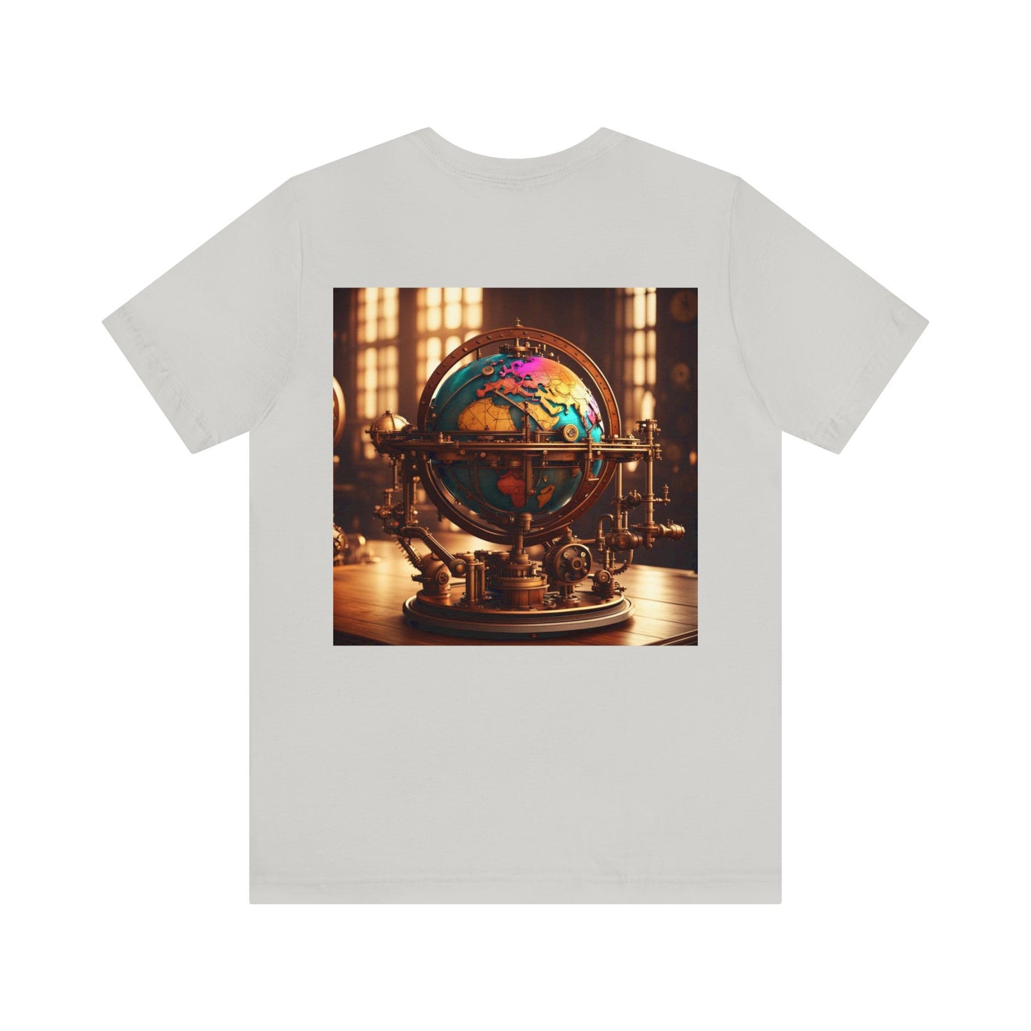 Steampunk World Globe NFT Unisex Jersey Short Sleeve Tee T-Shirt