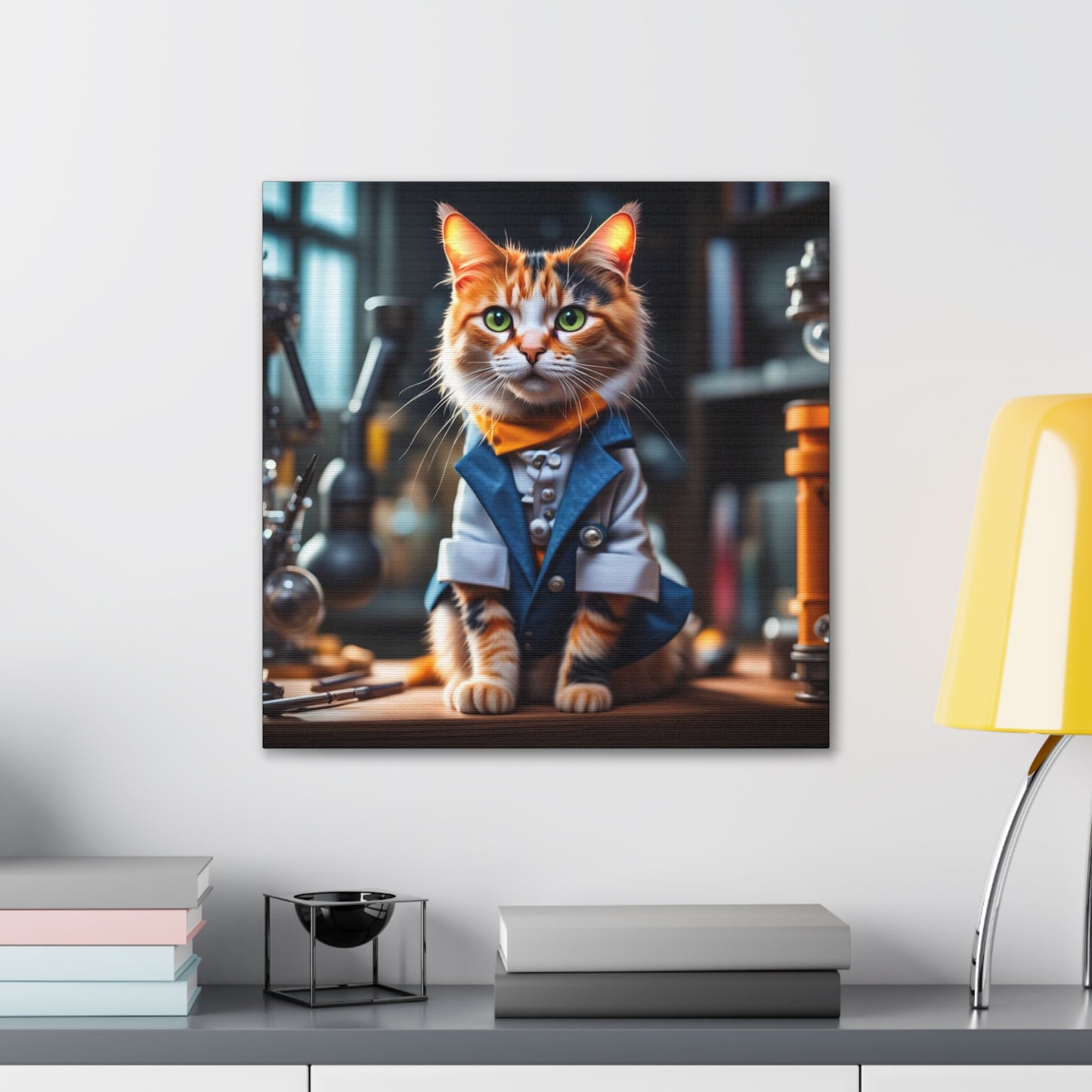 The Scientist Cat Profession NFT Art Canvas Gallery Wraps