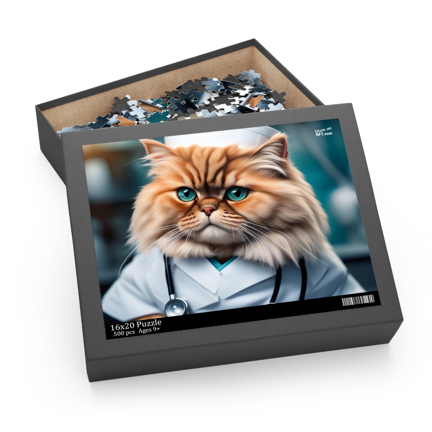 Nurse Cat Profession NFT Art Collection Puzzle (120, 252, 500-Piece)