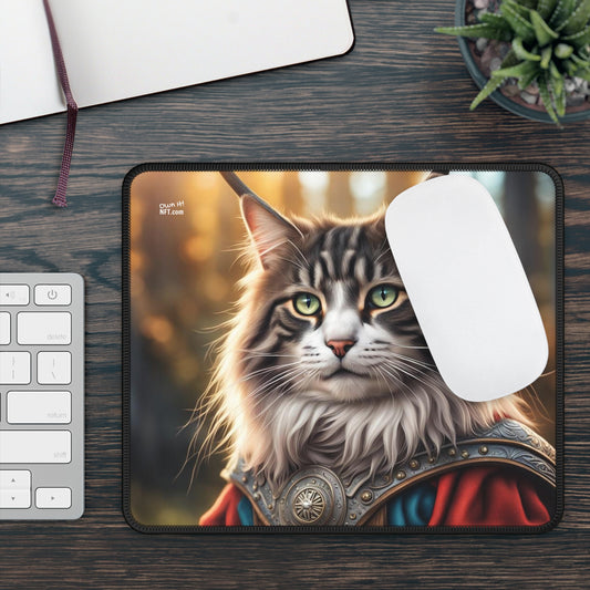 The Viking Cat Profession NFT Art Gaming Mouse Pad