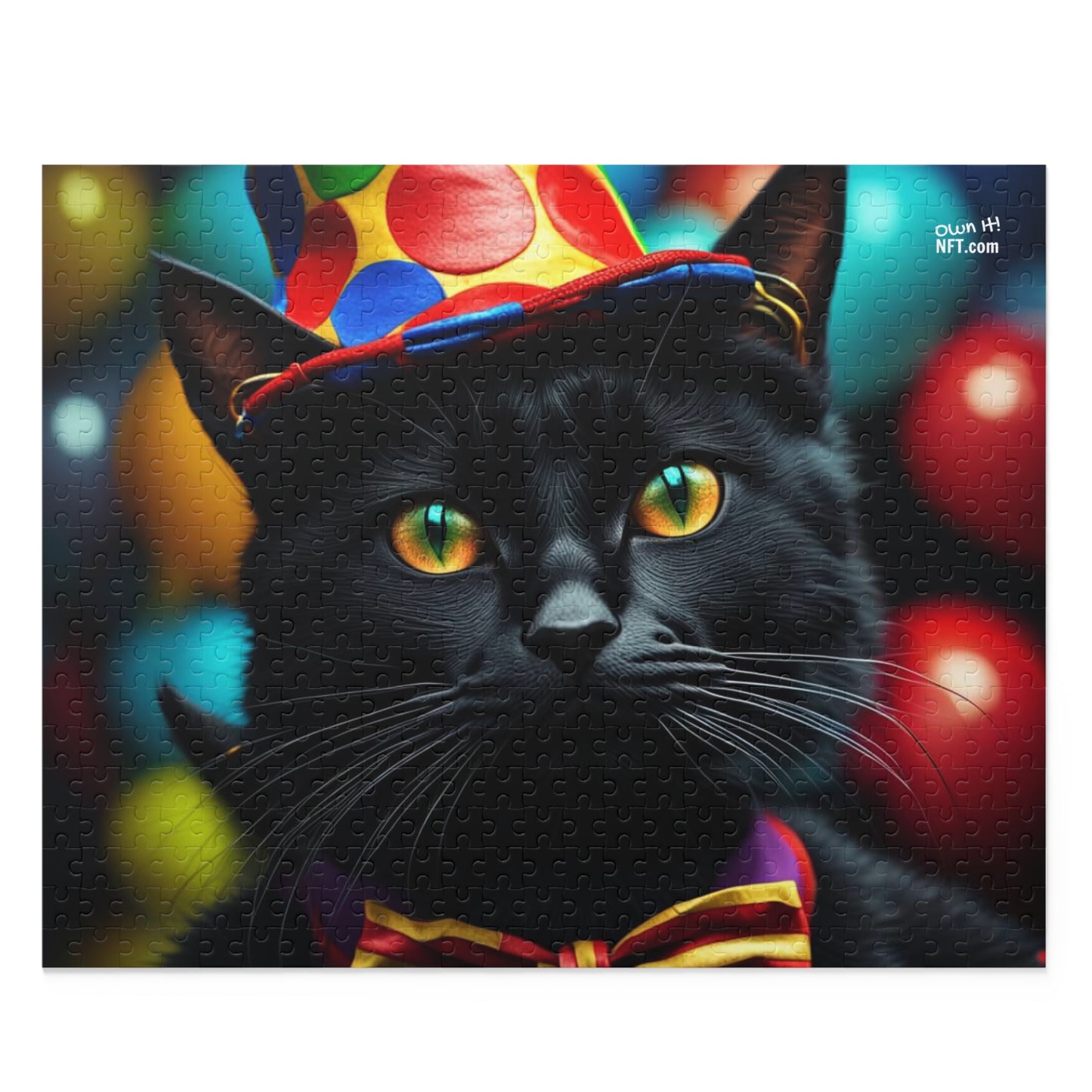 Circus Clown Cat Profession NFT Art Collection Puzzle (120, 252, 500-Piece)