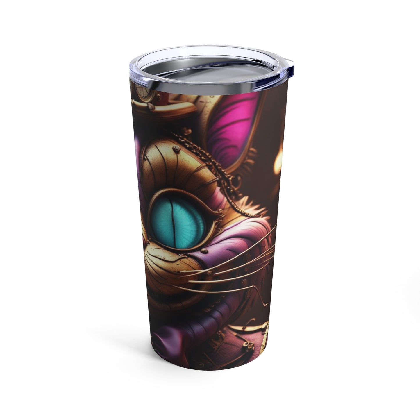 Steampunk Cat NFT Art Tumbler 20oz