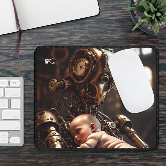 Steampunk Guardian NFT Art Gaming Mouse Pad