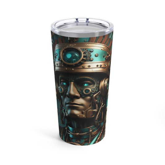 Steampunk American Indian Chief NFT Art Tumbler 20oz