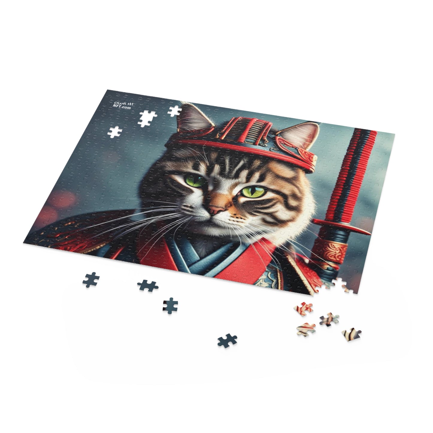 Samurai Cat Profession NFT Art Collection Puzzle (120, 252, 500-Piece)